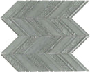 Glass Mosaic Tile Chevron Light Olive