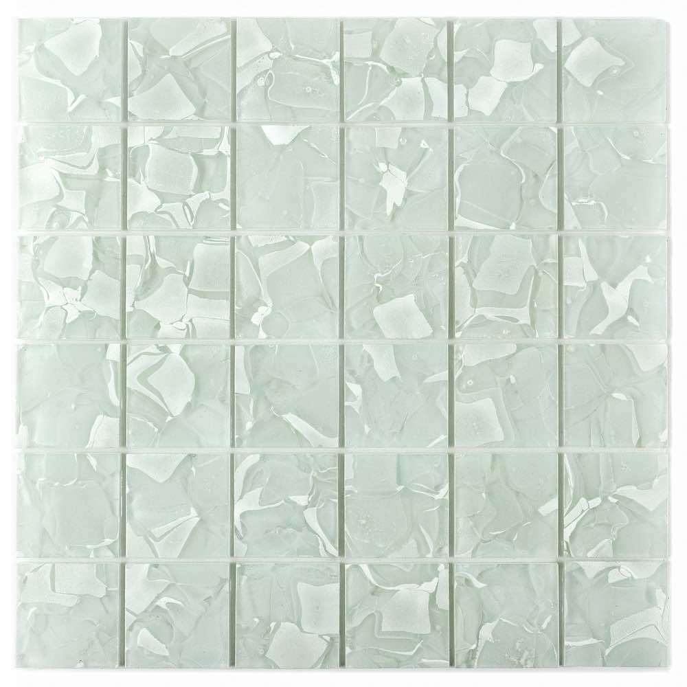Liquid Glass Mosaic Tile Pearl 2 x 2
