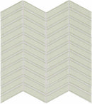 Glass Mosaic Tile Chevron Creamy