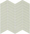 Glass Mosaic Tile Chevron Creamy