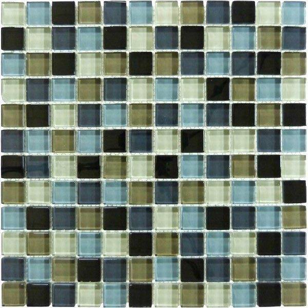 Glass Mosaic Tile Mariana Trench Blend 1 x 1
