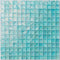 Iridescent Pool Glass Tile Aquamarine 1x1
