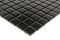 Glass Mosaic Tile Backsplash Black 1x1