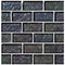 Iridescent Clear Glass Pool Tile Charcoal 1 x 2