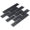 Glass Wall Tile Dimension Black 2x6