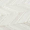 Glass Mosaic Tile Chevron Ivory