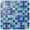 Glass Pool Mosaic Tile Vieques Blend 1 x 1