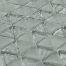 Glass Mosaic Tile Triangle Sleet