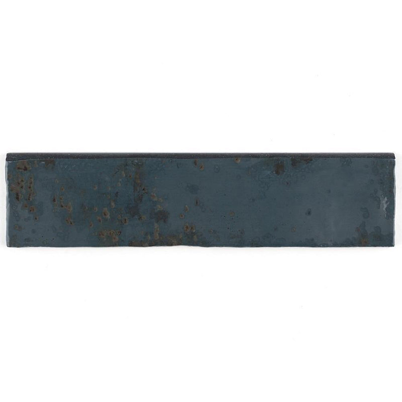 Vintage Subway Tile Blue Bullnose 3 x 12