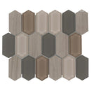 Glass Stone Mosaic Tile Picket Dune