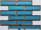 Glass Subway Tile Inverted Bevel Mirror Peacock Blue 2x6