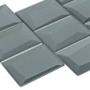 Glass Wall Tile Dimensional Blue