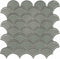 Glass Mosaic Tile Scallop French Gray