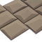 Glass Wall Tile Dimensional Bronze