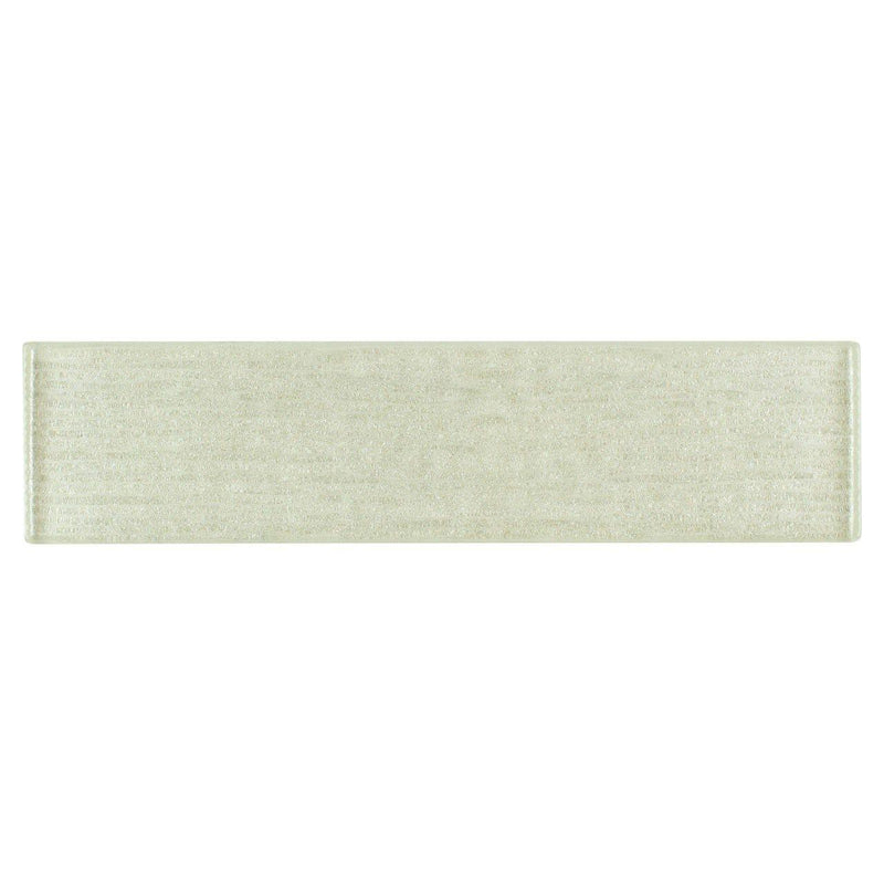 Glass Subway Tile Linen Ivory 2x8