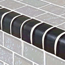 Glass Tile Trim Charcoal 1 x 2 - 1 Linear Foot