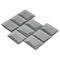 Glass Wall Tile Dimensional Grey