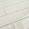 Glass Subway Tile Creamy 2x6