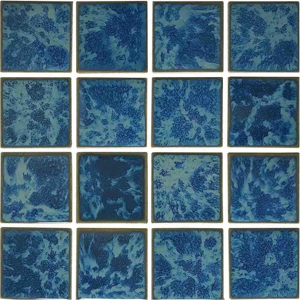 Pool Mosaic Tile Reflection Indian Green 3 x 3
