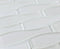 Glass Mosaic Tile Bouteille White