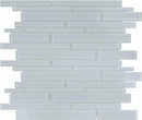 Glass Mosaic Tile Strip Soft Blue