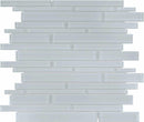 Glass Mosaic Tile Strip Soft Blue