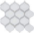 Glass Mosaic Tile Arabesque Extra White