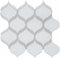 Glass Mosaic Tile Arabesque Extra White