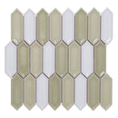 Picket Ceramic Mosaic Wall Tile Greenware