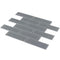 Glass Subway Tile Metropole Grey 2x6