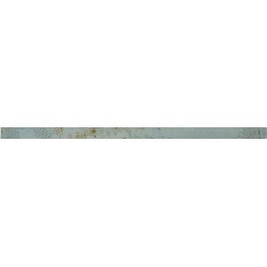 Vintage Distressed Aqua 5/8x12 Trim Wall Tile to finish the edge of a backsplash, bathroom, or shower wall