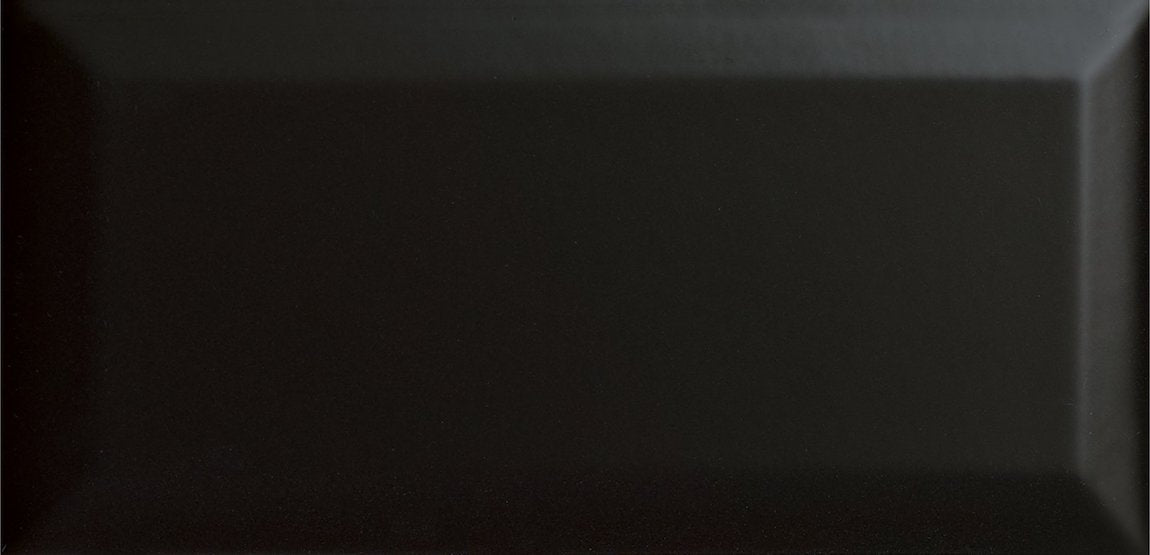 Subway Tile 3x6 Beveled Glossy Black