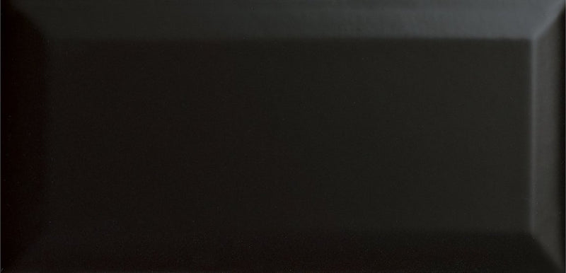 Subway Tile 3x6 Beveled Glossy Black