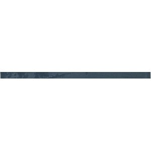 Vintage Distressed Blue 5/8x12 Trim Wall Tile to finish the edge of a backsplash, bathroom, or shower wall