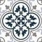 Patterned Tile Heritage Blue 8x8