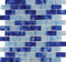 Liquid Glass Mosaic Tile Ocean Blend 1x2 for swimming pool and spas