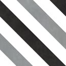 Patterned Porcelain Tile Stripes 8x8 Single Piece