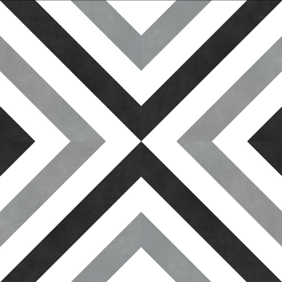 Patterned Porcelain Tile Stripes 8x8 Pattern 2