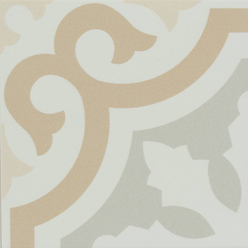 Patterned Porcelain Tile Warm 8x8 for floors and walls