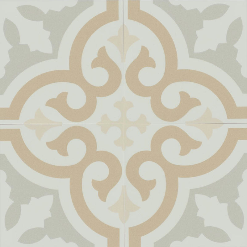 Patterned Porcelain Tile Warm 8x8 - Pattern 1 