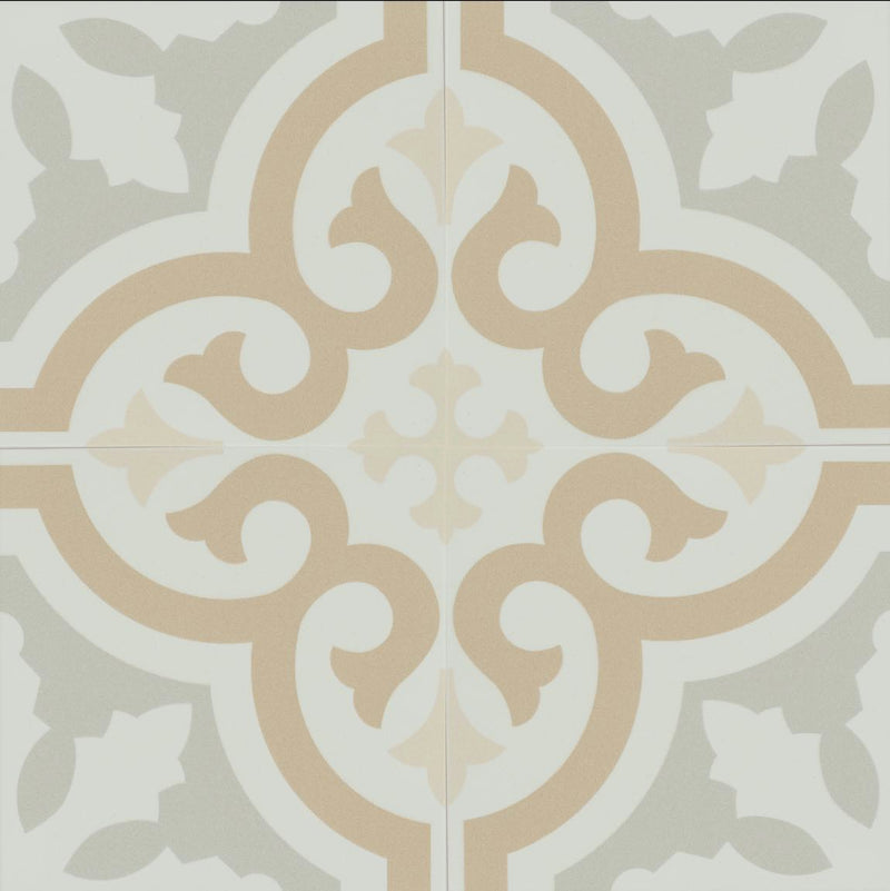Patterned Porcelain Tile Warm 8x8 - Pattern 1 