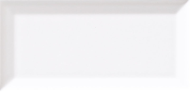 Subway Tile 3x6 Beveled Glossy White for kitchen backsplash and bathroom walls