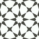 Patterned Porcelain Tile Star Coal 8x8 for backsplash, bathroom, shower, floor, and walls