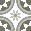 Patterned Porcelain Tile Herb 8x8 for bathroom, shower, backsplash, pool, floor, and walls