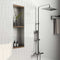 Slide White Glossy 3x12 Picket Wall Tile featured on a shower bathroom wall