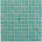 Beach Glass Tile Iridescent Emerald 1x1 for pool and spa