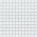 Beach Glass Tile Iridescent White 1x1-Mineral Tiles