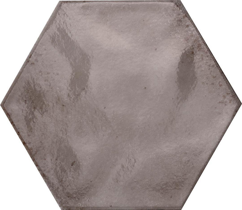 Porcelain Tile Washed Beige Glossy Hex 9.25x10.75 for kitchen, bathroom, and floow