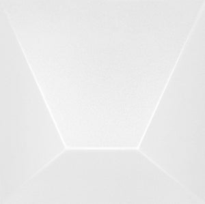 Matte White 6x6 Block 3D Wall Tile for backsplash, feature walls, and bathrooms