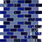 Opalescent Glass Mosaic Tile Blue 1x2 for swimming pool and spas